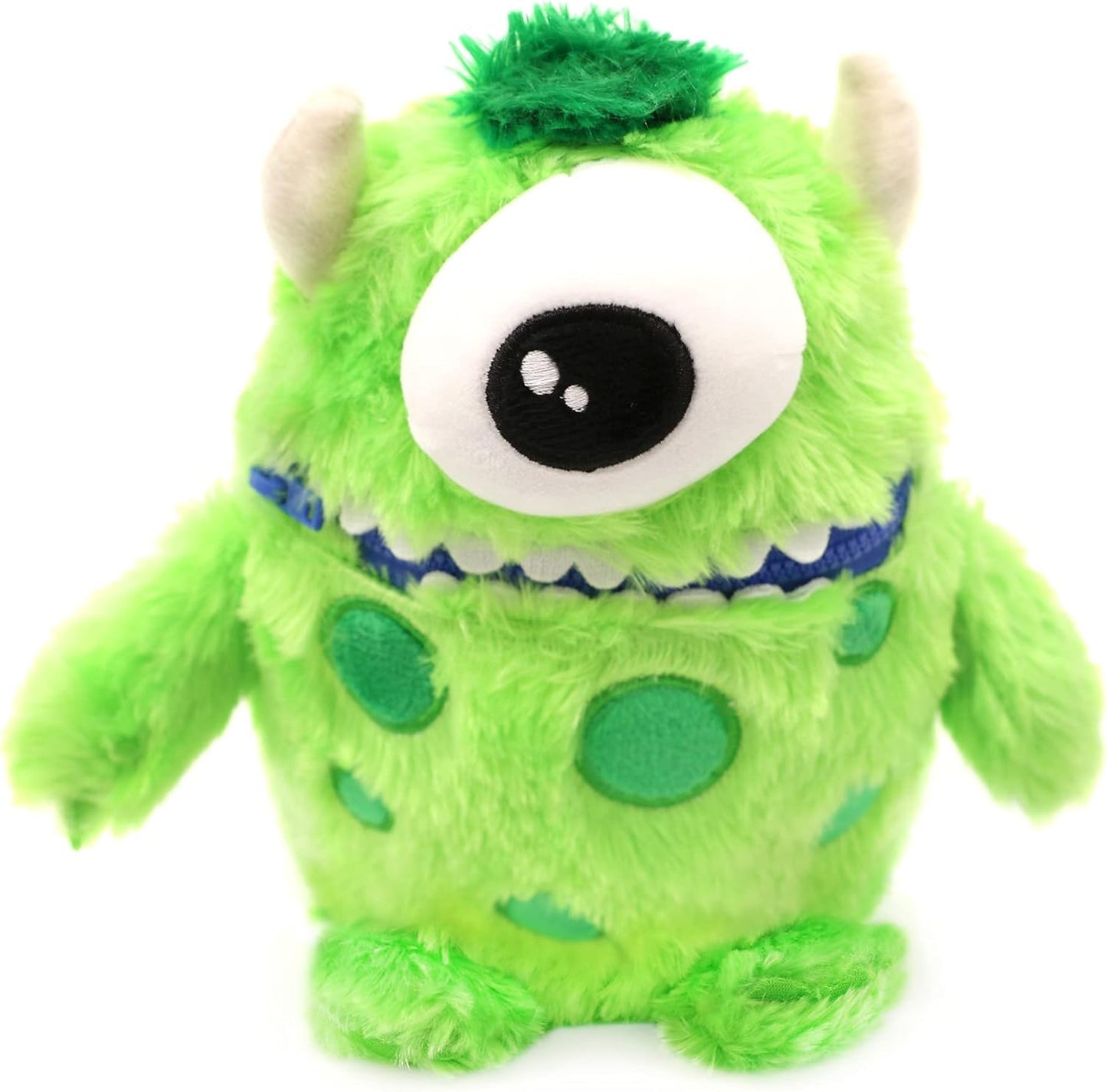 Worry Yummy Monster Children's Soft Toy - 28cm (11") Soft Cuddly Toy For Kids - Boys & Girls Anxiety, Stress & Fear Reducing Sleep Companion - Green 'Hank' Green (Hank)