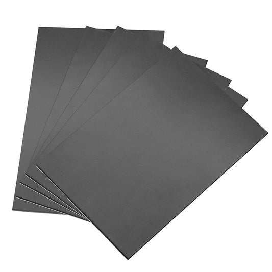 5Pcs Foam Sheets Self Adhesive 300mm Longx200mm Widex3mm Thick Closed Cell Foam Neoprene Rubber Sheets Insulation Anti Vibration Non-Slip Foam Rubber Pads Furniture Floor Protector Pads Black 300mmx200mmx3mm, 5pcs