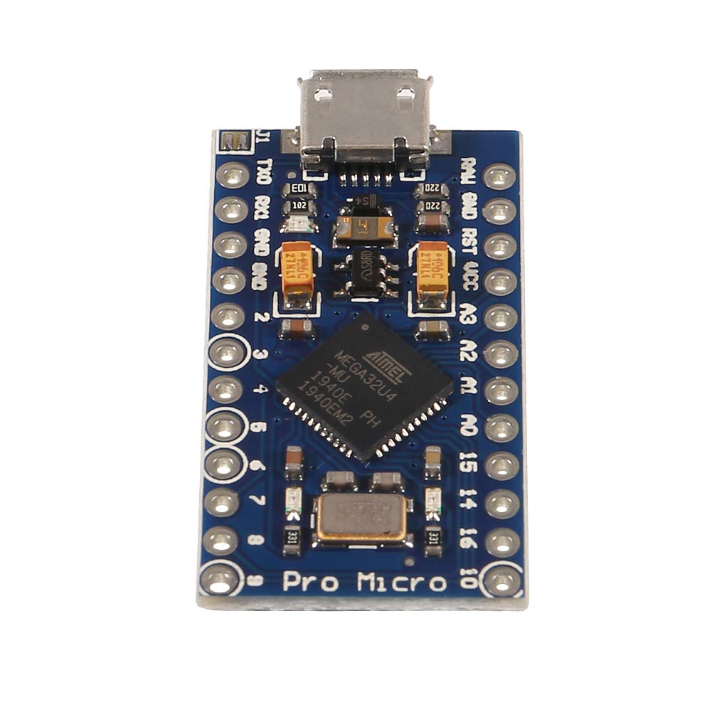 AITRIP 4-Pack Pro Micro ATmega32U4 5V 16MHz Micro USB Development Board Module Microcontroller for Arduino 4 PACK