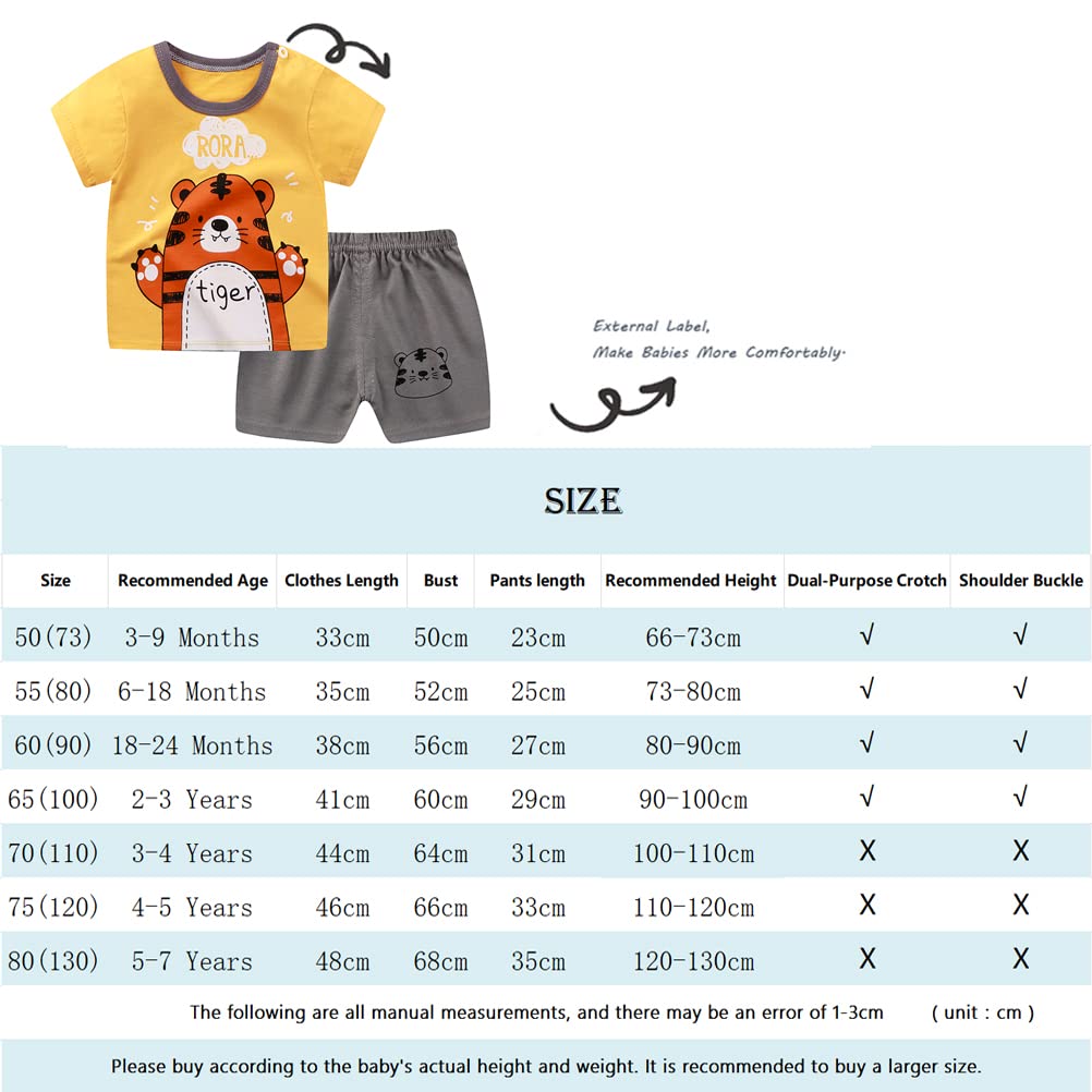 XM-Amigo Baby Boys Boy's 3-Set Short Sleeve Shorts T-Shirts Half Sleeve, Pack of 6 6-18 Months Set03