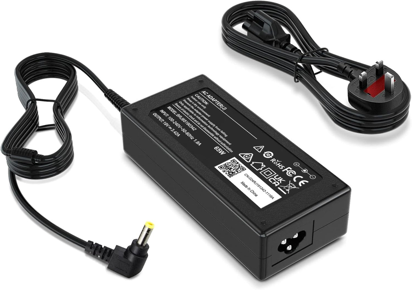 65W Laptop Charger for Toshiba Satellite C50 C55 C655 C675 C850 C855 C855D C875 P50 L50 L55 L55D L75 L300 L305 PA3917U-1ACA PA3714U-1ACA PA5035U-1ACA 19V 3.42A AC Adapter for Toshiba Laptop[5.5x2.5mm]