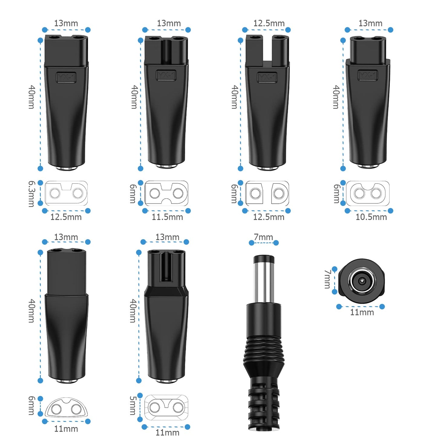 5V Charger USB Adapter Kit Compatible with Philips Shaver, Ancable 5V Charger for a Variety of Electric Hairdressers, Shavers, Beauty Instruments, Purifiers, Table Lamps and Others Charging Lead