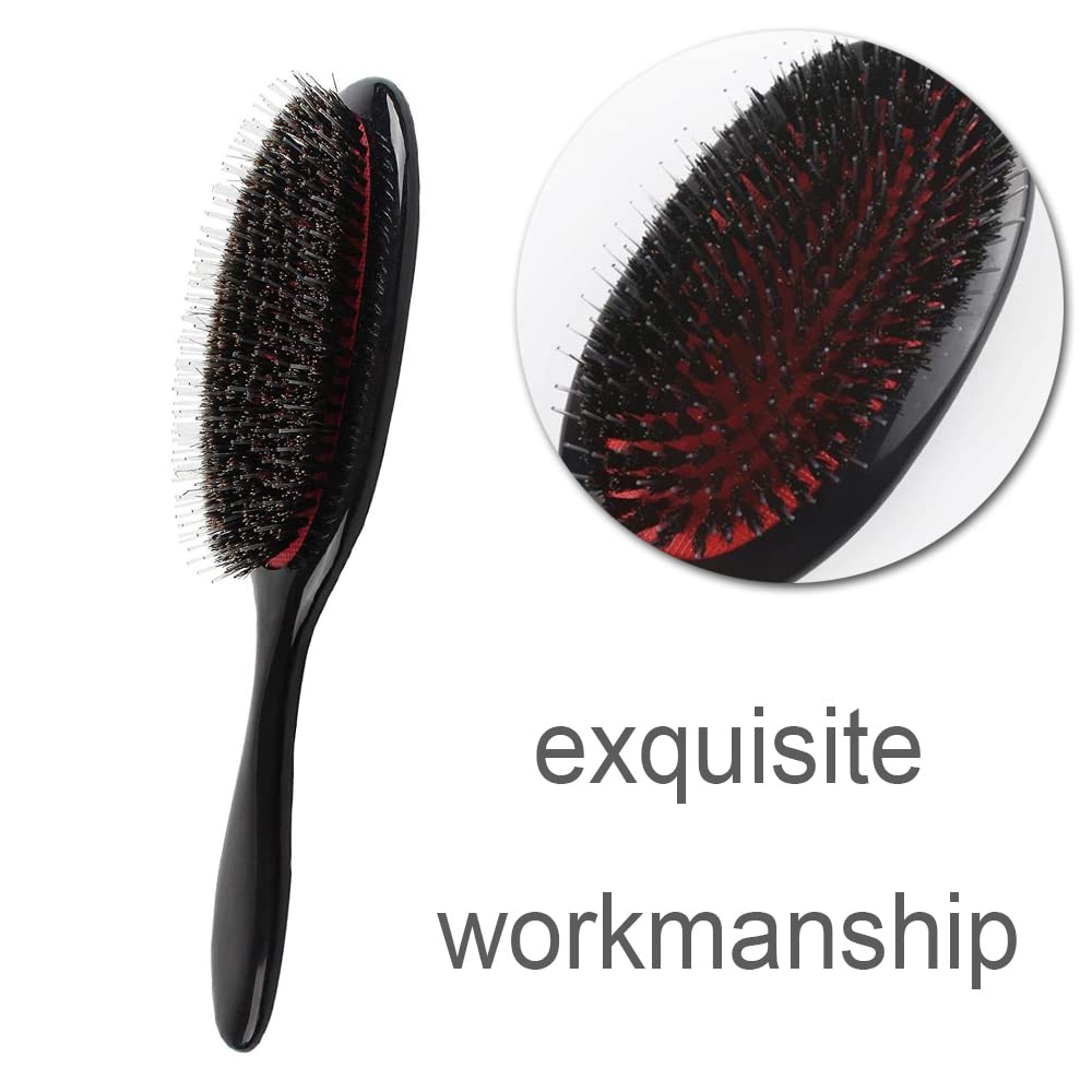 YUYEJIAYE Paddle Hair Extension Brush Anti Static Scalp Massage Hairbrush Oval Hair Comb for Women, Men and Kids