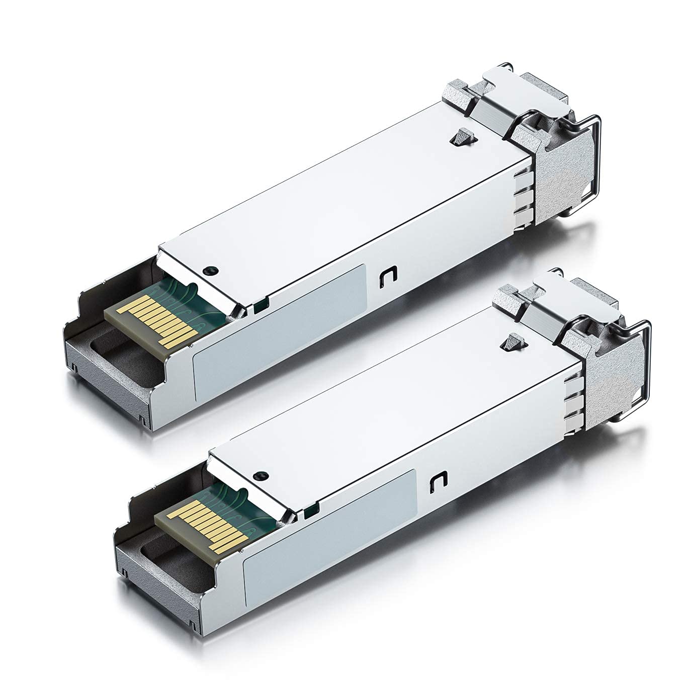 a pair of 1.25G SFP Bidi Transceiver 1000Base-BIDI,1490nm/1310nm SMF,up to 20km,for Cisco GLC-BX-D,Ubiquiti UniFi UF-SM-1G-S, Mikrotik, D-Link, Netgear and More 1000Base-LX BIDI: 20km 2 Pack