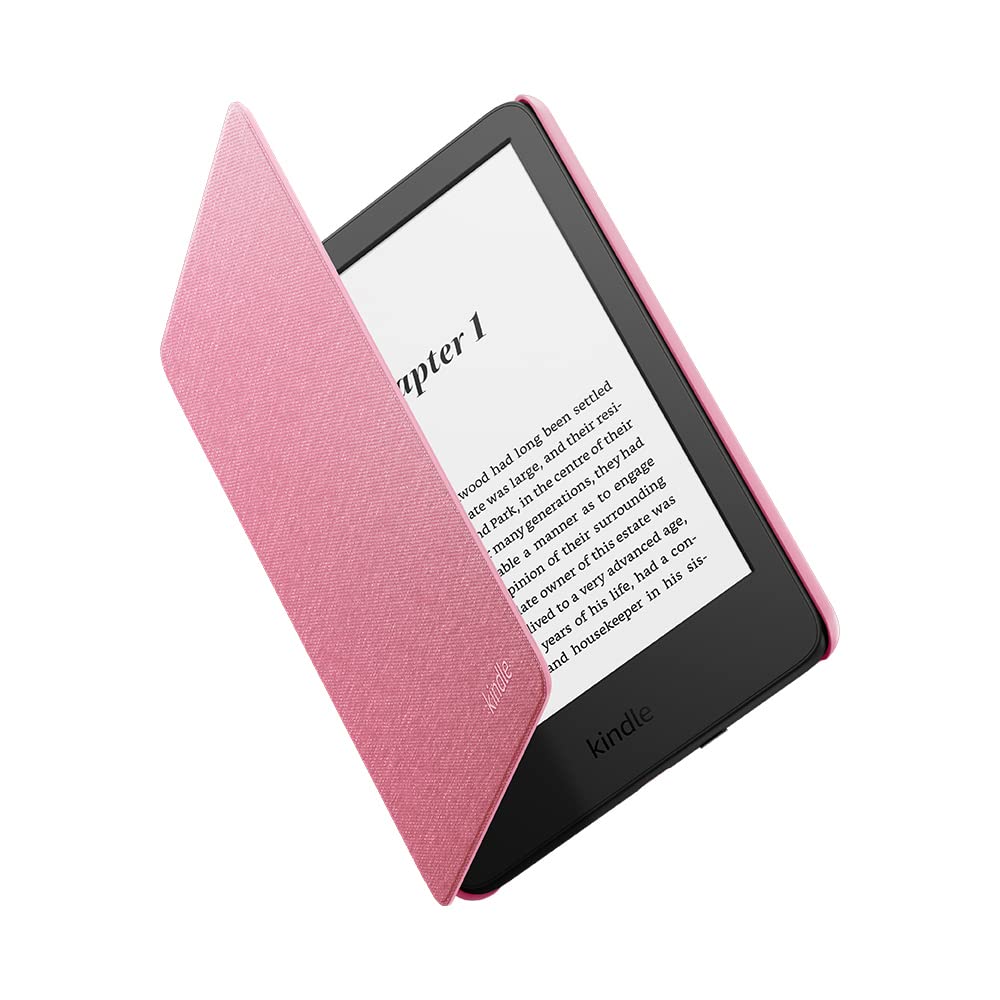 Amazon Kindle Case, Thin and Lightweight, Foldable Protective Cover - Fabric Rose