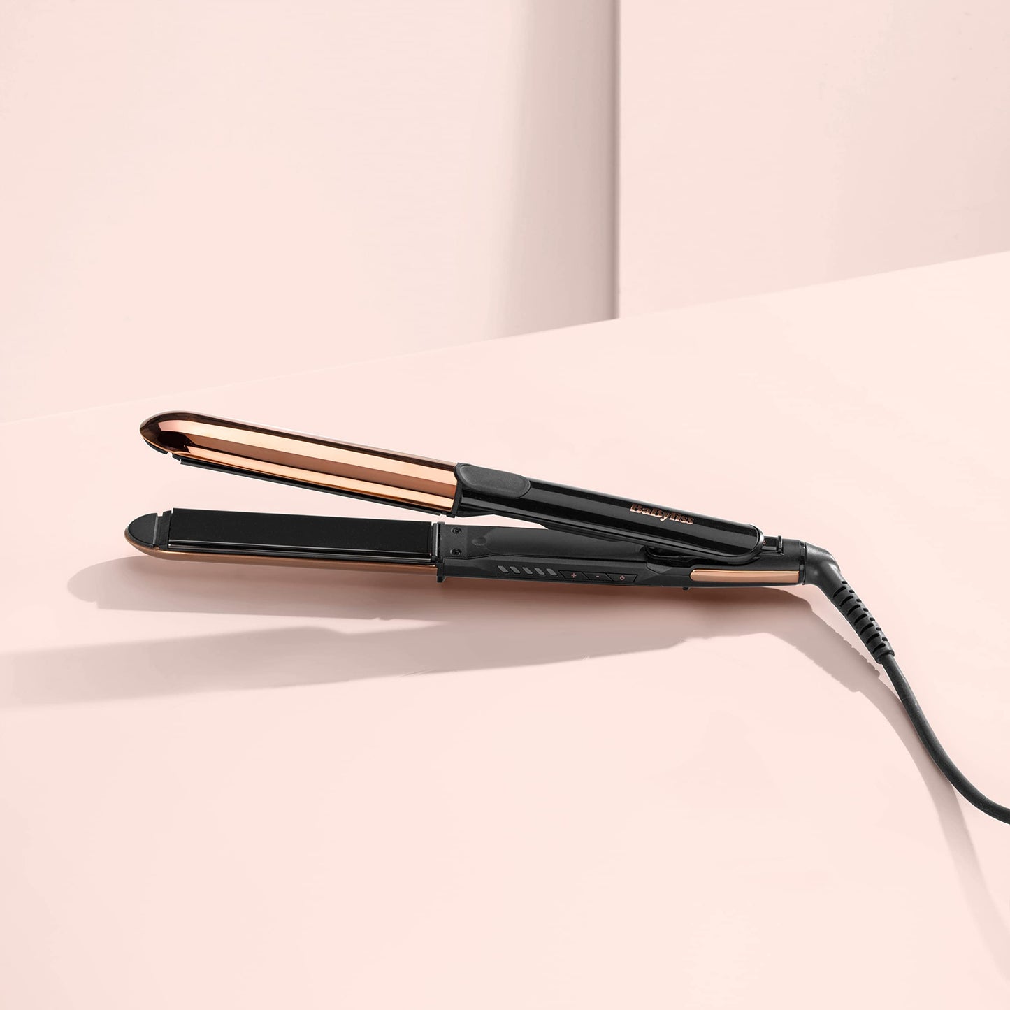 BaByliss Straight And Curl Brilliance Hair Straighteners And Curler, True-Titanium Plates for a smooth glide, Ionic, Curved Metal Design, Fast 15 second heat up, 5 heat settings up to 235°C 2481U - UK PLUG