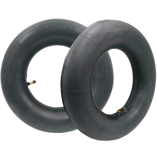 2 Pieces of 4.00-8" Heavy Duty Replacement Inner Tubes with TR-87 Bent Valve for Wheelbarrows, Mowers, Hand Trucks and More 4.80/4.00-8 TR-87