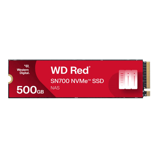 WD Red SN700 500GB NVMe SSD for NAS devices, with robust system responsiveness and exceptional I/O performance PCIe 3 M.2 500 GB