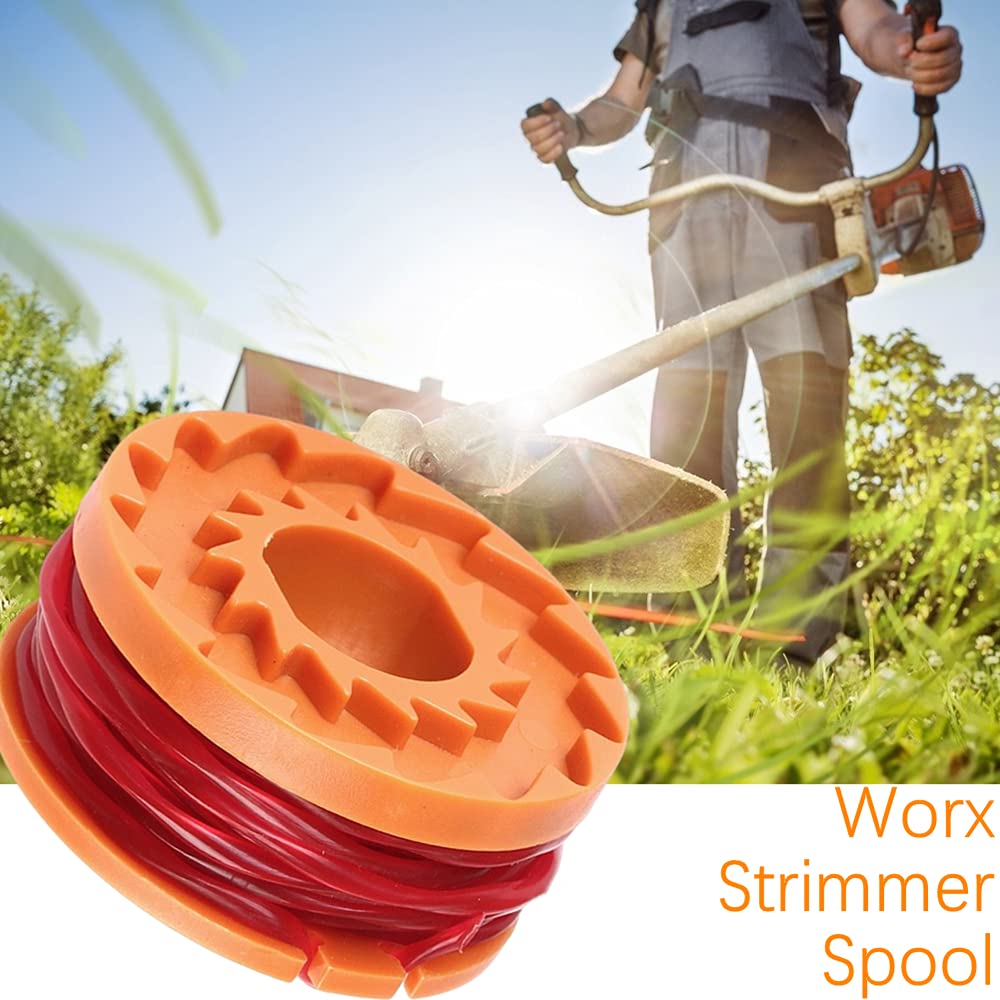 4 Pcs Worx Strimmer Spool Lawn Mower Strimmer Spool Grass Trimmer Spool Replacement Trimmer Spool Lawn Mower Line Worx Replacement