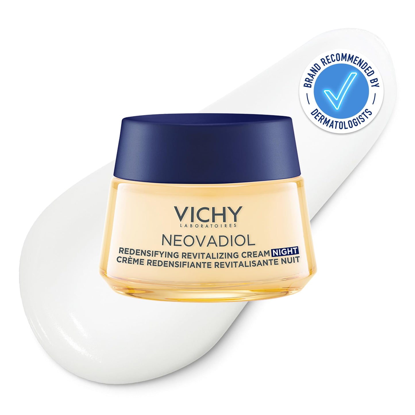 Vichy, Neovadiol, Redensifying Revitalising Night Cream, Soothes the Skin, With Cassia Seed Extract and Hyaluronic Acid, 50ml