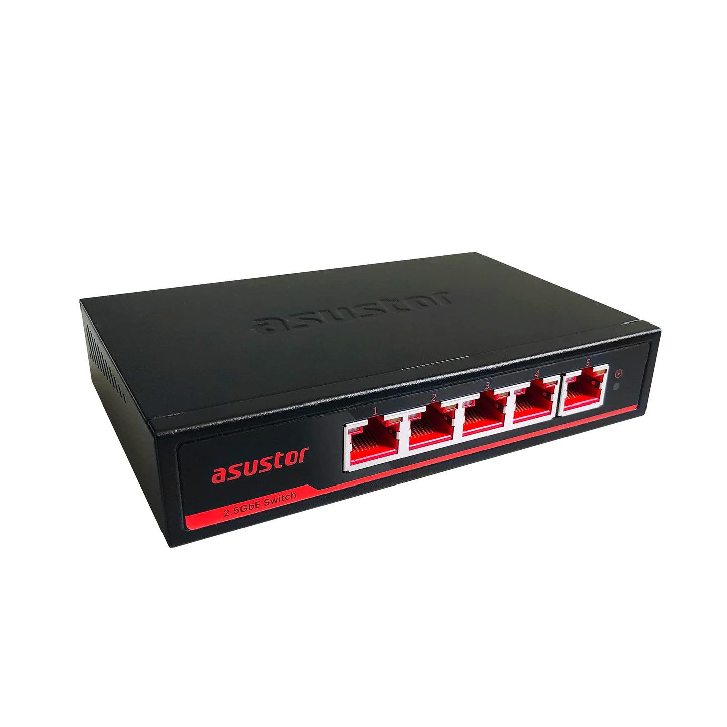 Asustor ASW205T 5 Port 2.5G Unmanaged Ethernet Network Switch, Plug and Play, Wall-Mount