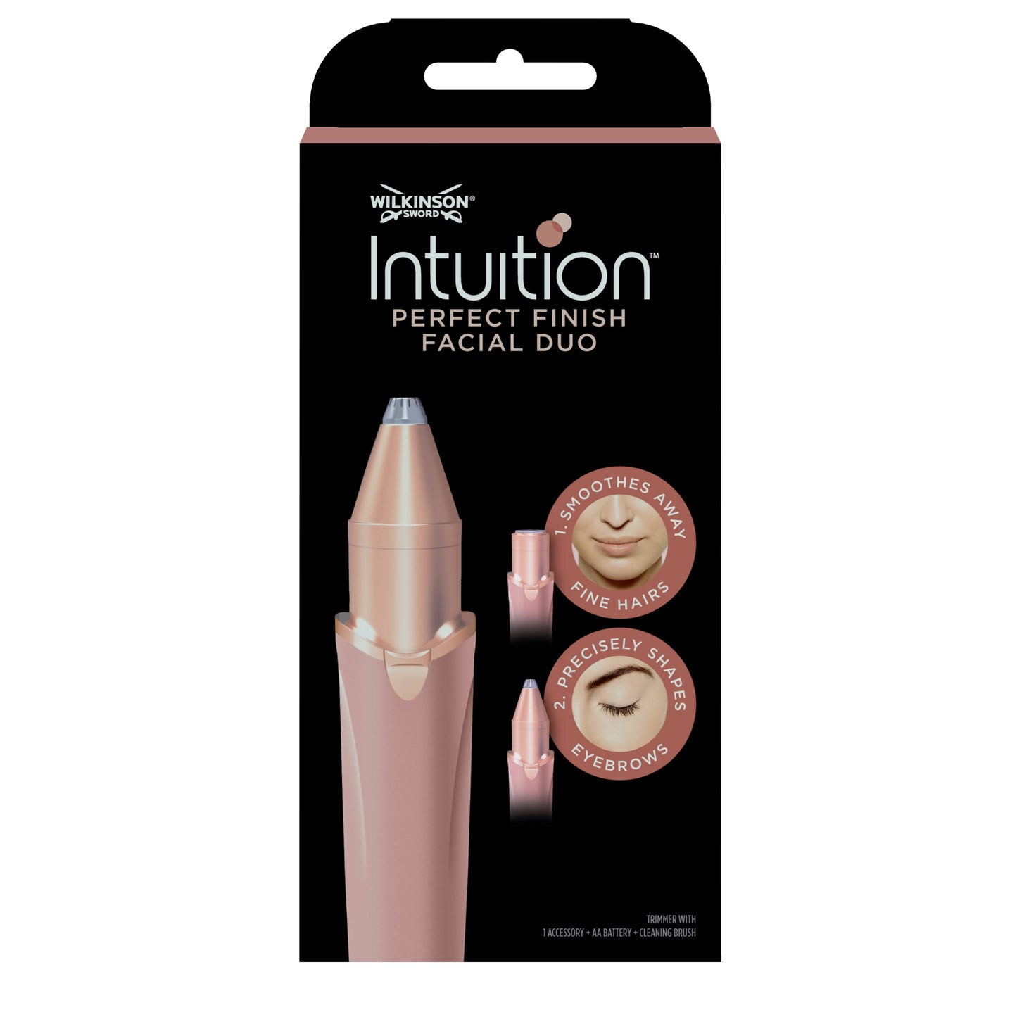 WILKINSON SWORD - Intuition Perfect Finish For Women | 2-in-1 Styler And Trimmer | 2 attactments included