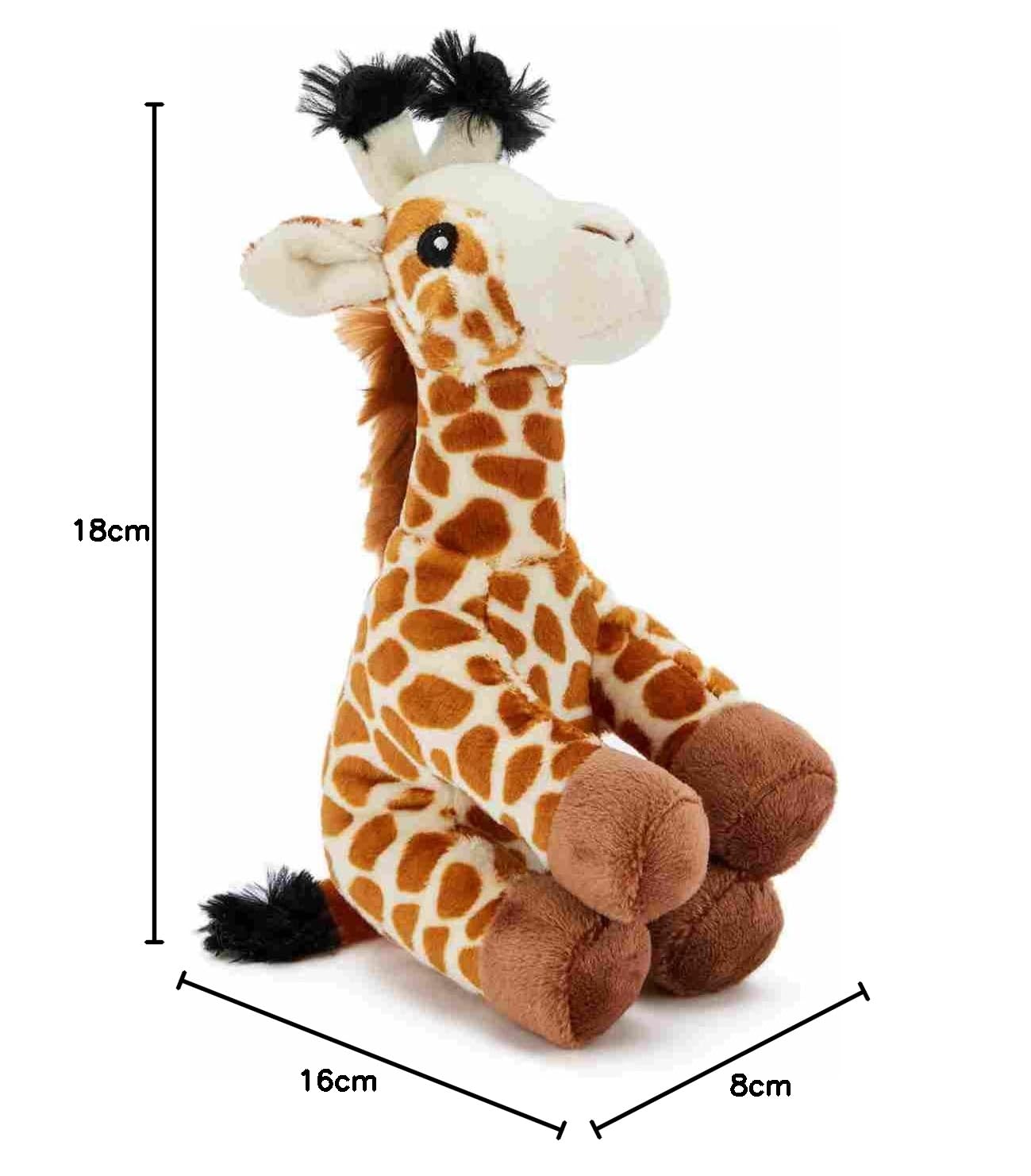 Zappi Co x3 Triple Pack of Childrens Playful Soft Cuddly Plush Toy realistic life like (12-15CM/5-6 Inches) (Elephant + Giraffe +Lion) Elephant + Giraffe +Lion