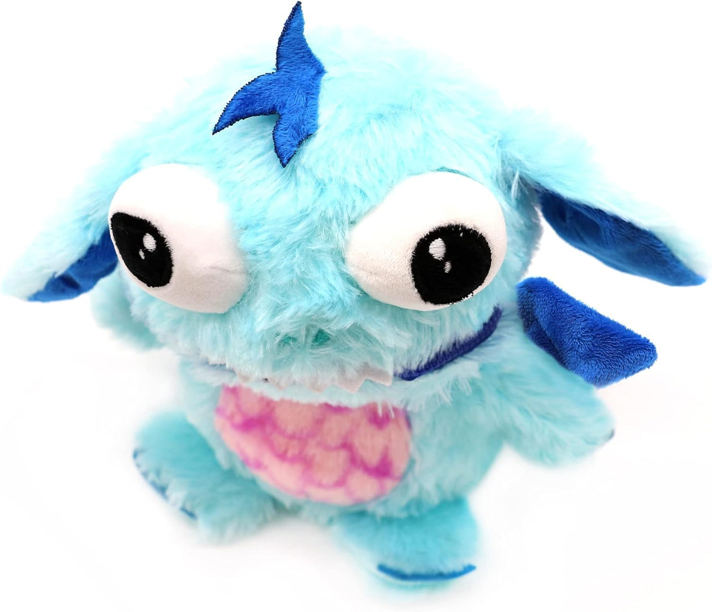 Worry Yummy Monster Children's Soft Toy - 28cm (11") Soft Cuddly Toy For Kids - Boys & Girls Anxiety, Stress & Fear Reducing Sleep Companion - Blue 'Marvin' Blue (Marvin)