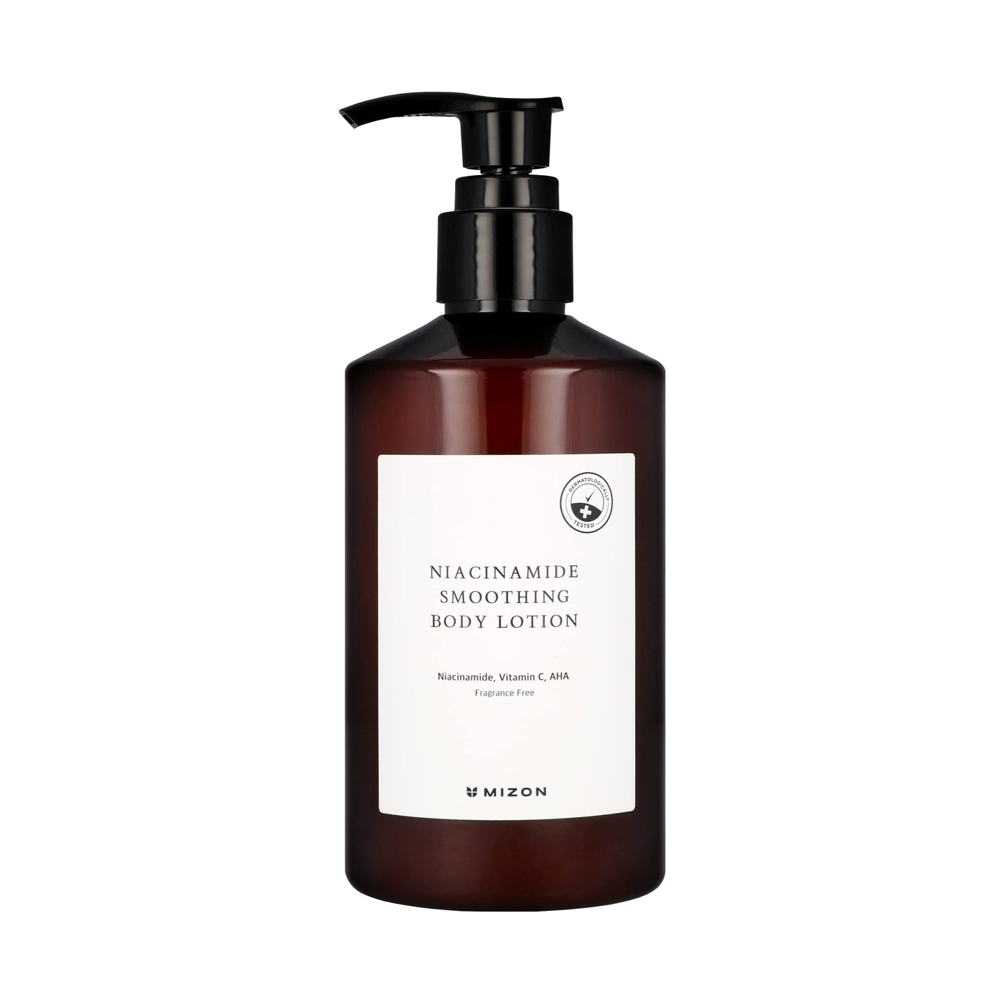 [MIZON] NIACINAMIDE SMOOTHING BODY LOTION (300ml) Korean Skincare - Body Lotion with 10% Niacinamide - AHA + Vitamin C + Hyaluronic Acid - Hydration & Gentle Exfoliation - Fragrance-Free