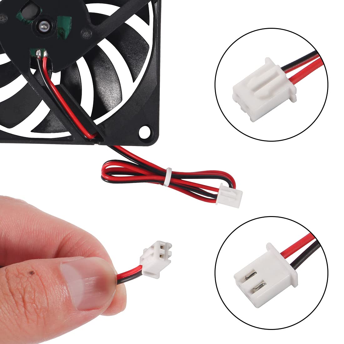 2Pcs DC 24V 8010 Fan Dual Ball Bearings 80mm 10mm Fan 3D Printer 80x80x10 Brushless Cooling Fan for Makerbot for 3D Printer PC CPU Computer Case Fan Cooler and Other Small Heat Dissipation Equipment dual ball 24V