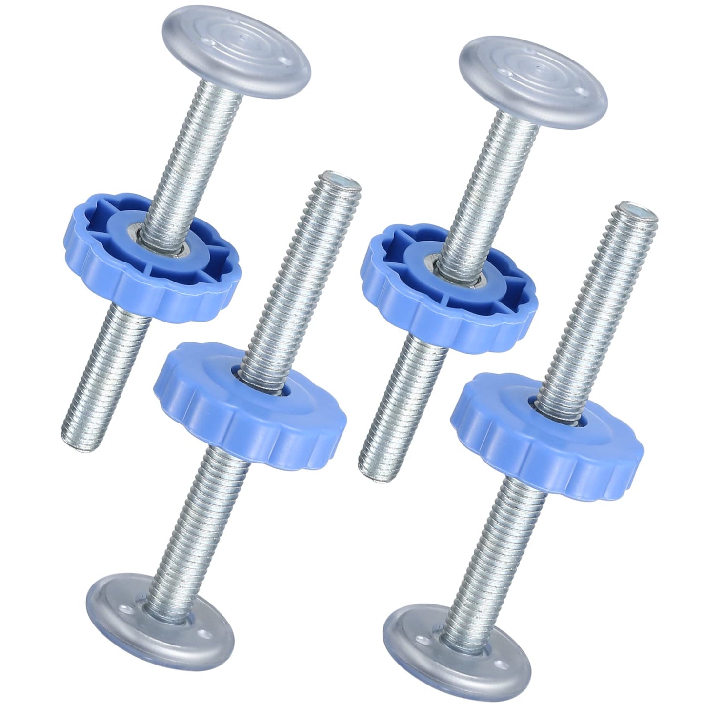 4 Pcs M10(10mm) Pressure Mounted Baby Gates Threaded Spindle Rods, Gates Screw Bolts Fitting Accessory Kit for Stair Gates， Pressure Mounted Baby Safety Gates, Pet Safety Gates