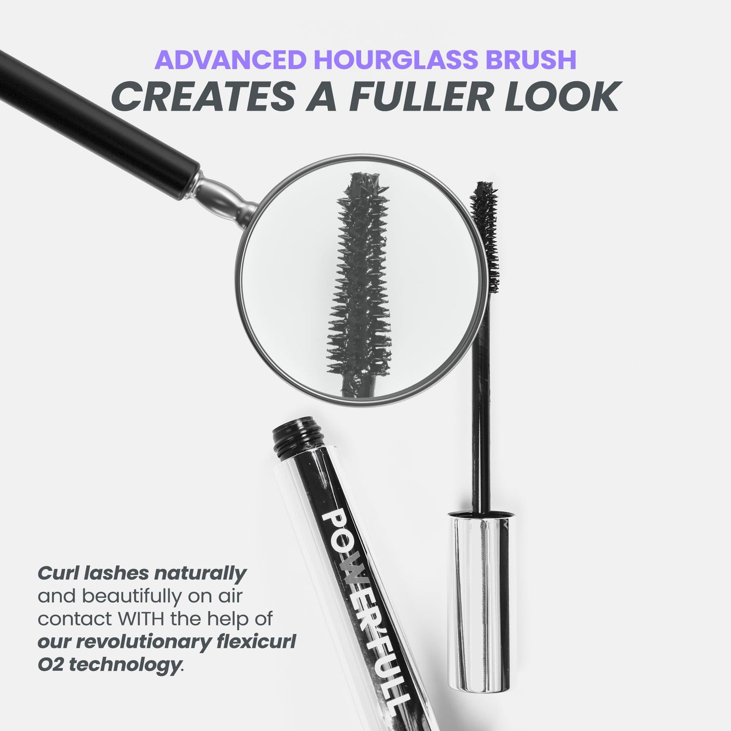 Wonderskin Mascara - Black Mascara for Volume, Length, and Curl - Lengthening, Volumizing & Smudge Proof Lash Makeup