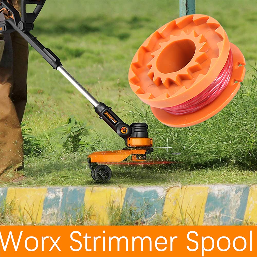 4 Pcs Worx Strimmer Spool Lawn Mower Strimmer Spool Grass Trimmer Spool Replacement Trimmer Spool Lawn Mower Line Worx Replacement