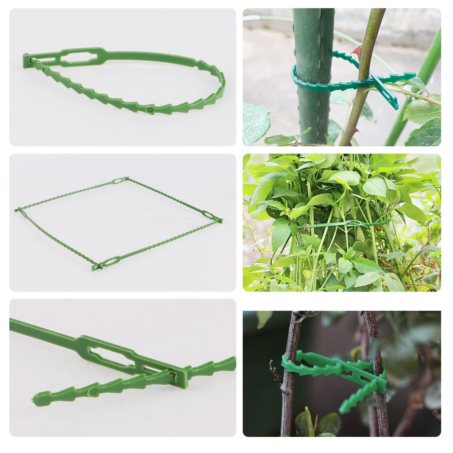 12Pcs Plant Supports Garden Plant Supports Stakes(25×40cm) Metal Half Round Plant Support Ring Cage Garden Border Support for Peony Rose Tomato Hydrangea Flowers