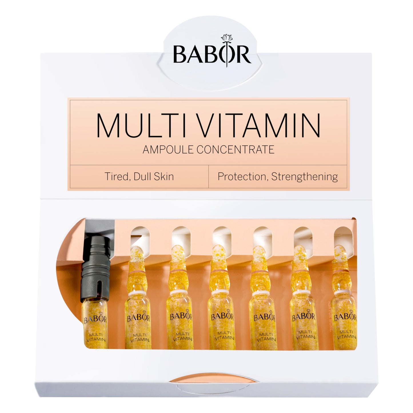 BABOR Multi Vitamin Serum Ampoules for the Face, with Vitamin E to Strengthen the Skin Barrier, 7 x 2 ml Concentrated Ampoules Markteinführung 2022