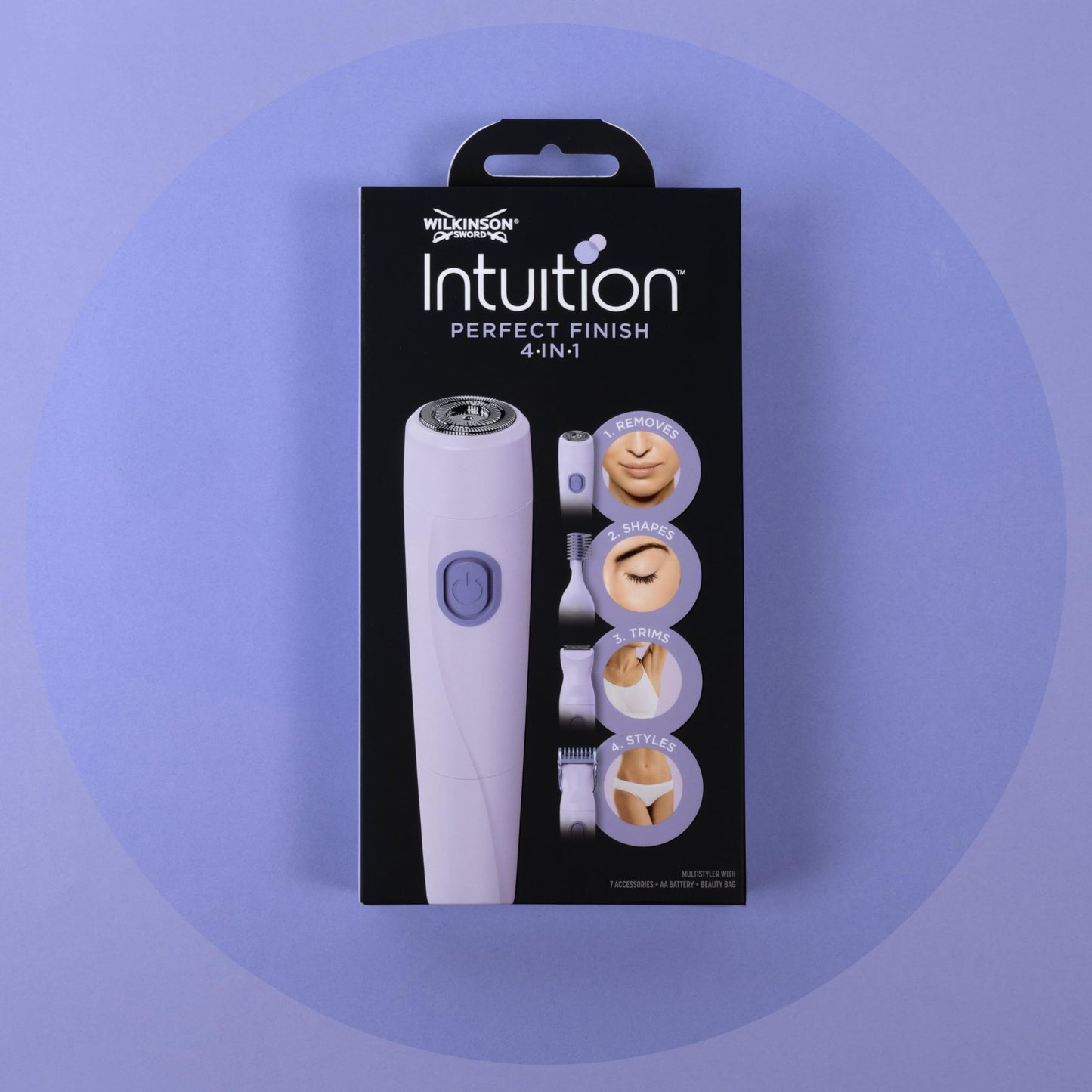 WILKINSON SWORD - Intuition Perfect Finish For Women | 4-in-1 Styler And Trimmer | 7 attactments included