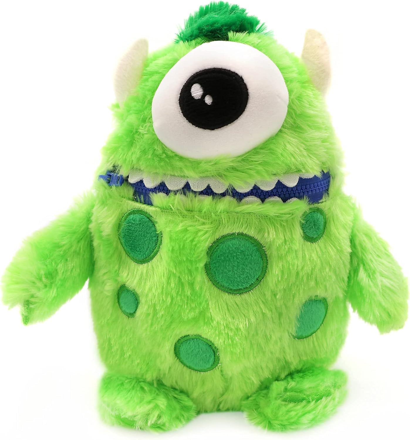 Worry Yummy Monster Children's Soft Toy - 28cm (11") Soft Cuddly Toy For Kids - Boys & Girls Anxiety, Stress & Fear Reducing Sleep Companion - Green 'Hank' Green (Hank)