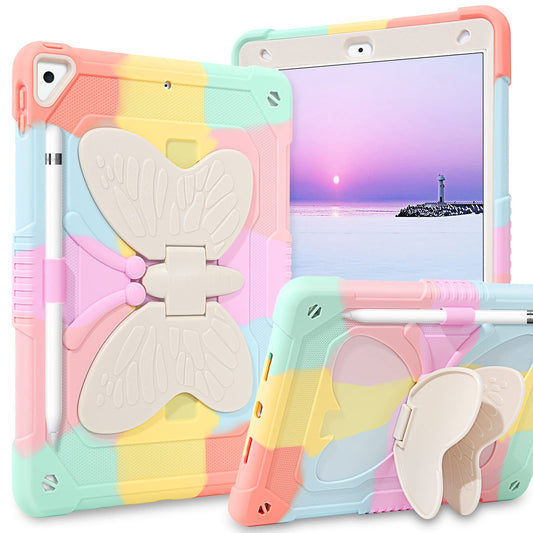 BENTOBEN for iPad 10.2'' Case,9th Generation Case Colorful, iPad 8th Gen Case Camo, iPad 7th Gen Case,2 Layer Bumper Shockproof Butterfly stand Protective Full Body Kid Case for 10.2‘’ 2021/2020/2019