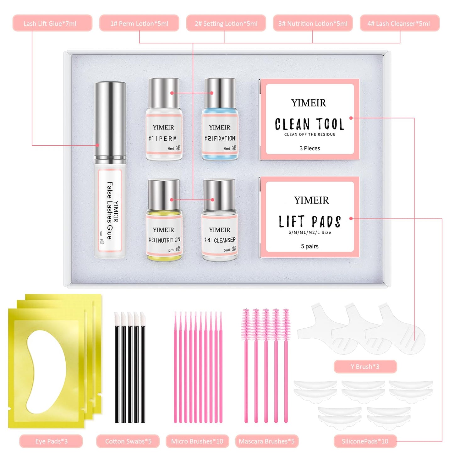 2025 Upgraded Lash Lift Kit - Eyelash Lift Kit,Professional Semi-Permanent Curling Eyelash Perm Kit, Lash Perm Kit Suitable for Salon and Home Use