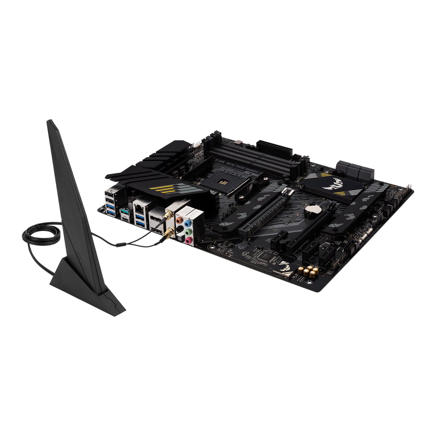 ASUS TUF Gaming B550-PLUS (WI-FI II), AMD B550 (Ryzen AM4) ATX motherboard (PCIe 4.0, dual M.2, 10 DrMOS, DDR4 4400, Intel® WiFi 6, 2.5 Gb Ethernet, HDMI, DisplayPort, USB 3.2 Gen 2 Type-A and Type-C)