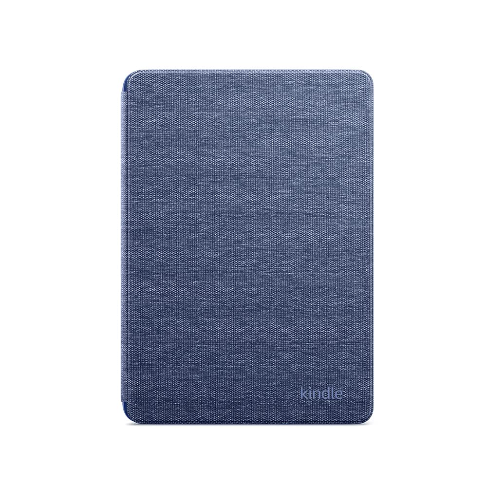 Amazon Kindle Case, Thin and Lightweight, Foldable Protective Cover - Fabric Blue