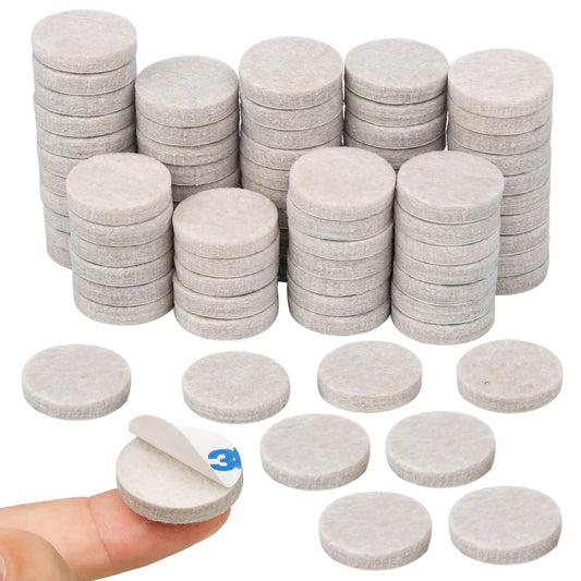 80pcs Furniture Pads Floor Protectors, Self Adhesive Felt Chair Leg Protectors 25mm,5mm Thick Anti Scratch Felt Pads Furniture Feet Pads for Chair, Table, Wardrobe, Sofa