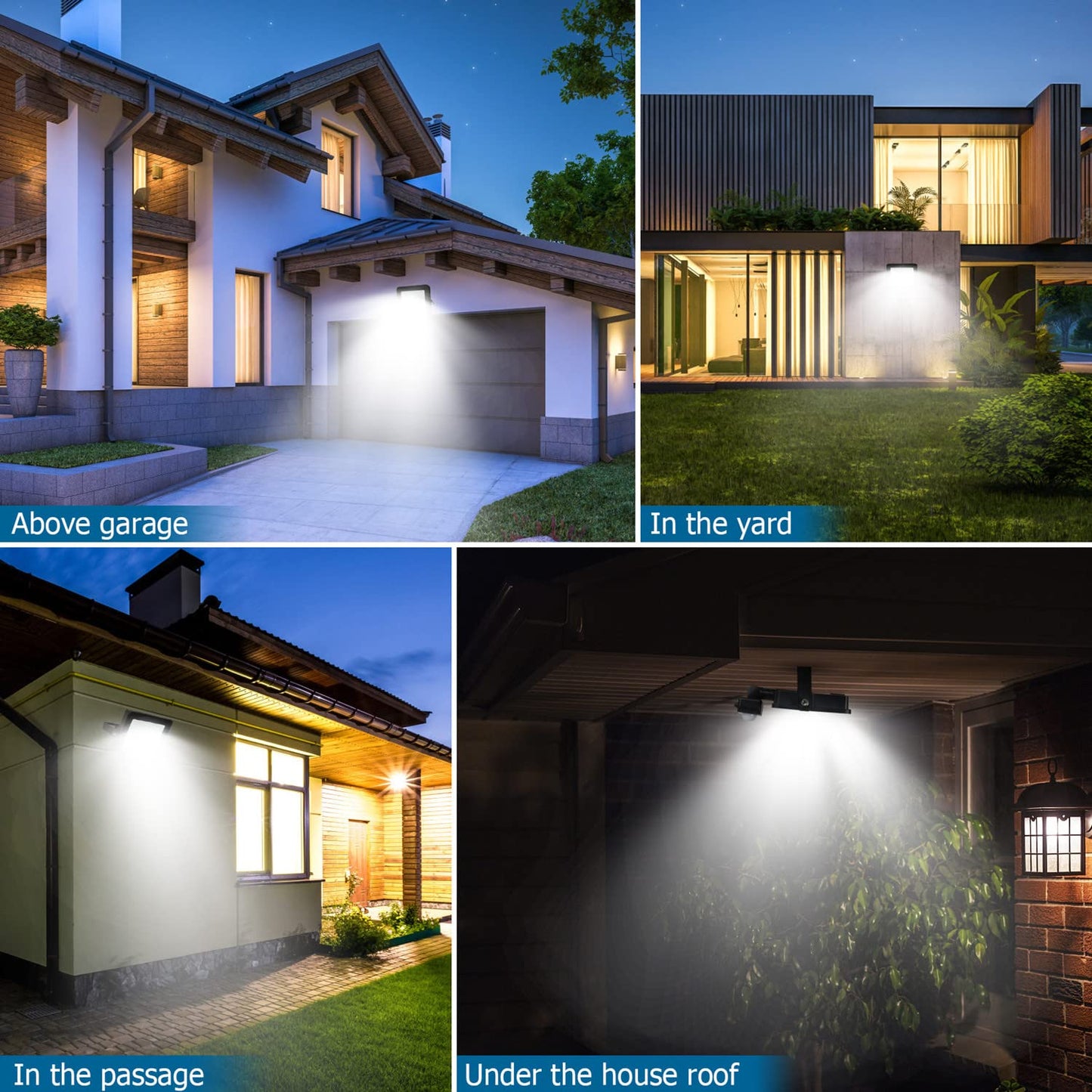 Aomeya Motion Sensor Outdoor Security Light, 30W 2750 Lumen LED Floodlights with PIR Sensor, IP66 Waterproof Motion Sensor Outdoor Wall Light with Remote Control for Garden, Backyard, Garage (30W)