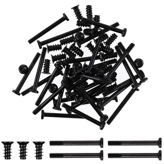 Balacoo 60pcs Computer Case Fan Screws M5x10mm PC Case Cooling Cooler Fan Mount Screws Black