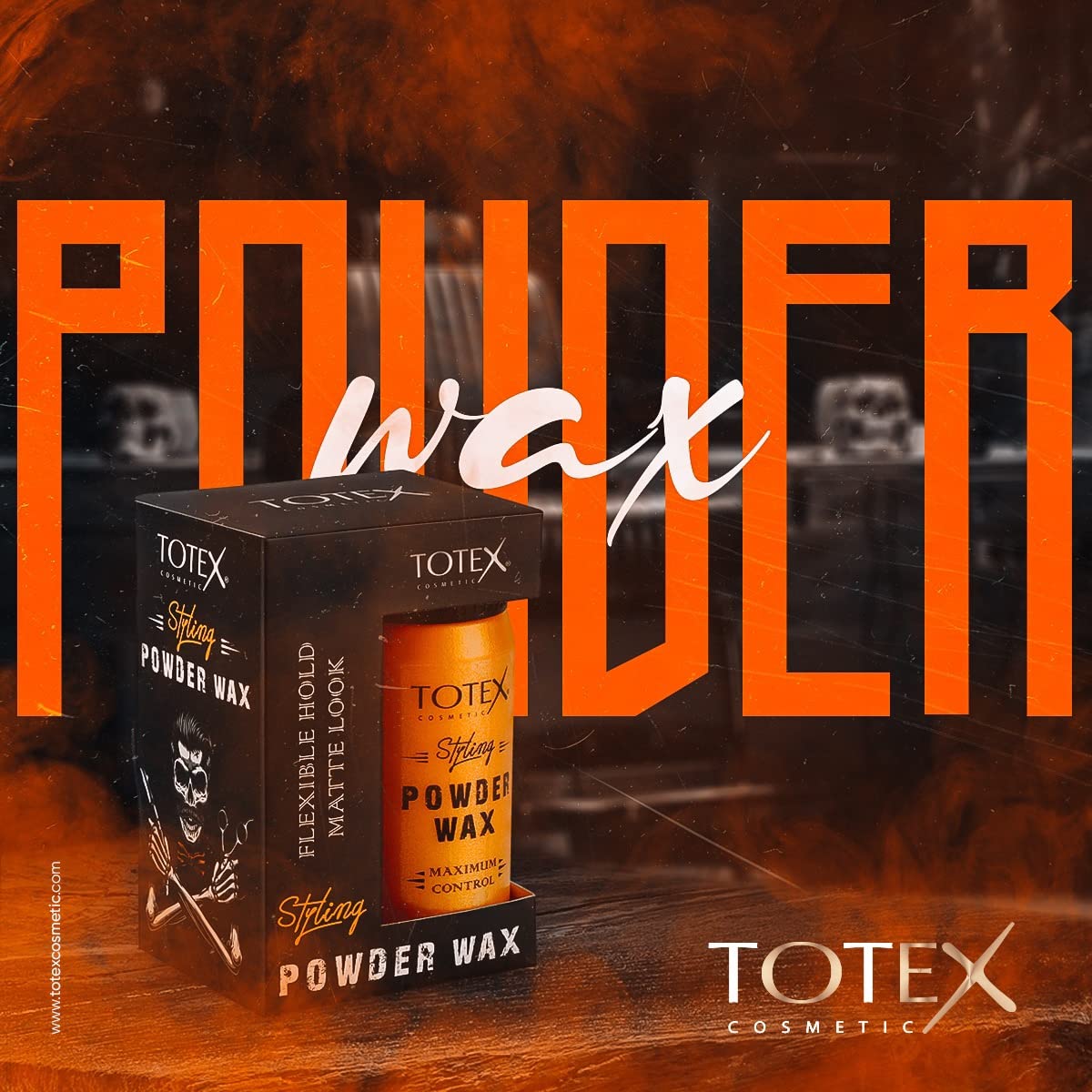 Totex Hair Styling Texturising Powder Wax - Volumizing Thickening Dust Powder Flexible Hold Matt Look Maximum Control for Men & Woman 20 gr Unscented 20 g (Pack of 1)