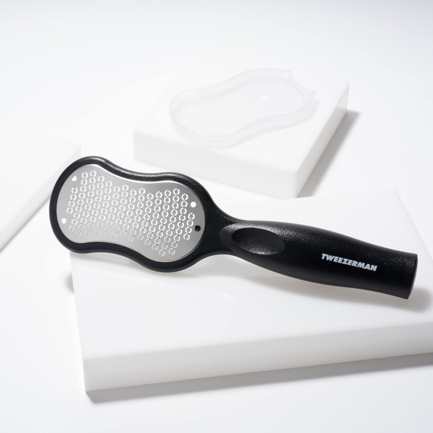 Tweezerman Pedicure Rasp Callus Remover - Stainless Steel Rasp Removes Rough, Hard, and Callused Skin Easily & Effectively, Includes Storage Cap, Suitable for Women and Men