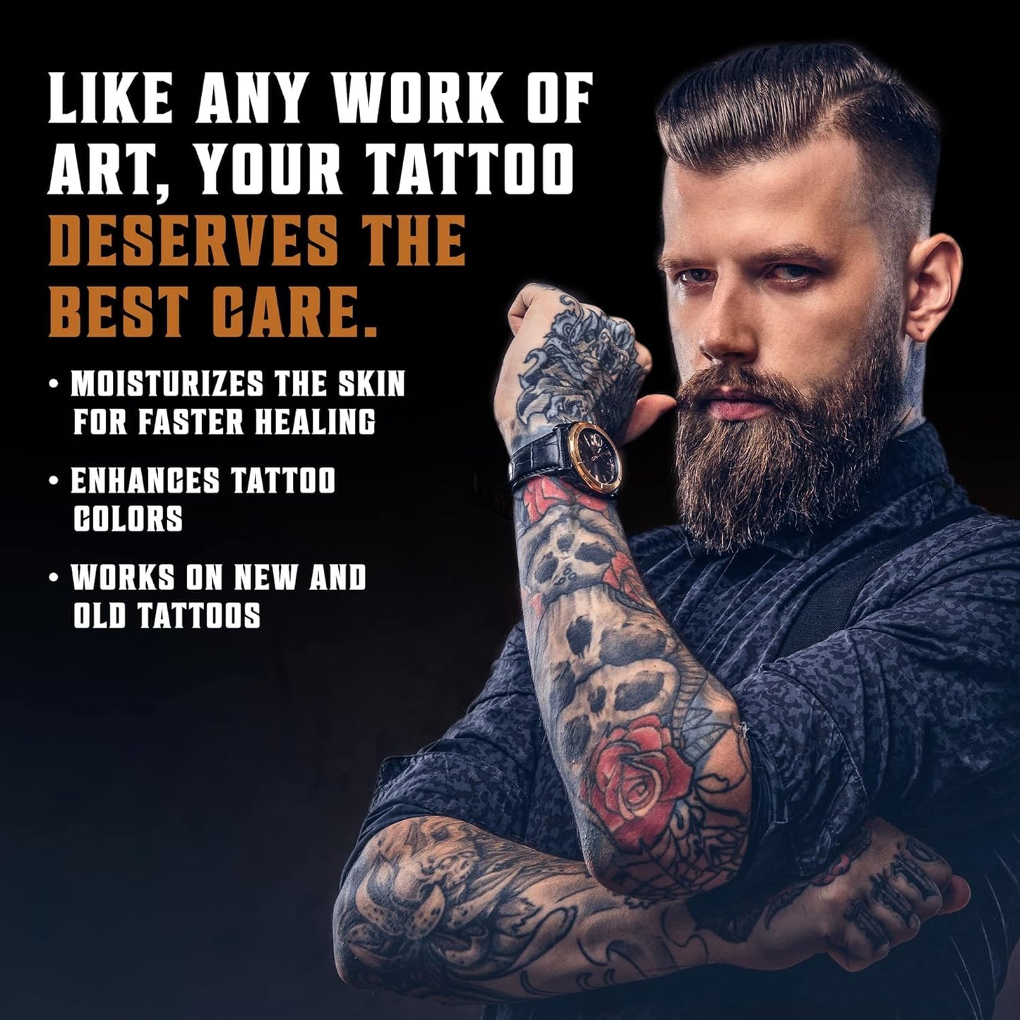 Viking Revolution - Tattoo Aftercare - Balm for Before, During & After Tattoo – Natural Tattoo Cream – Moisturizing Lotion to Promote Skin Healing – Tattoo balm - 56.6g 56.6 g