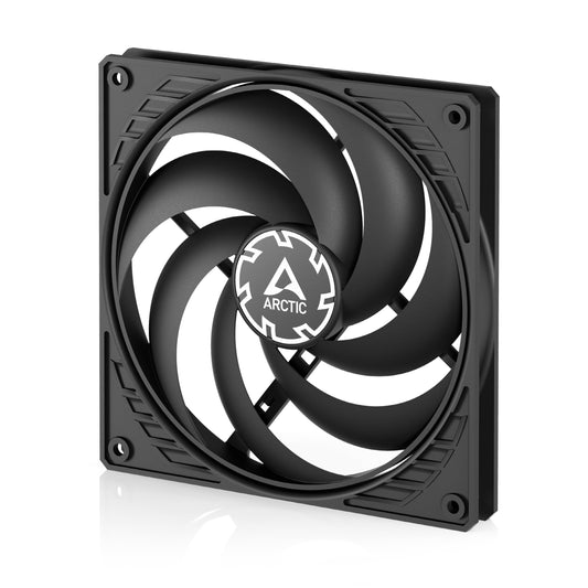 ARCTIC P14 Slim PWM PST - PC Fan, 140mm Fan, PC Case Fan with PWM Sharing Technology (PST), Pressure-optimised, Quiet motor, Computer, Extra slim, 150-1800 rpm - Black