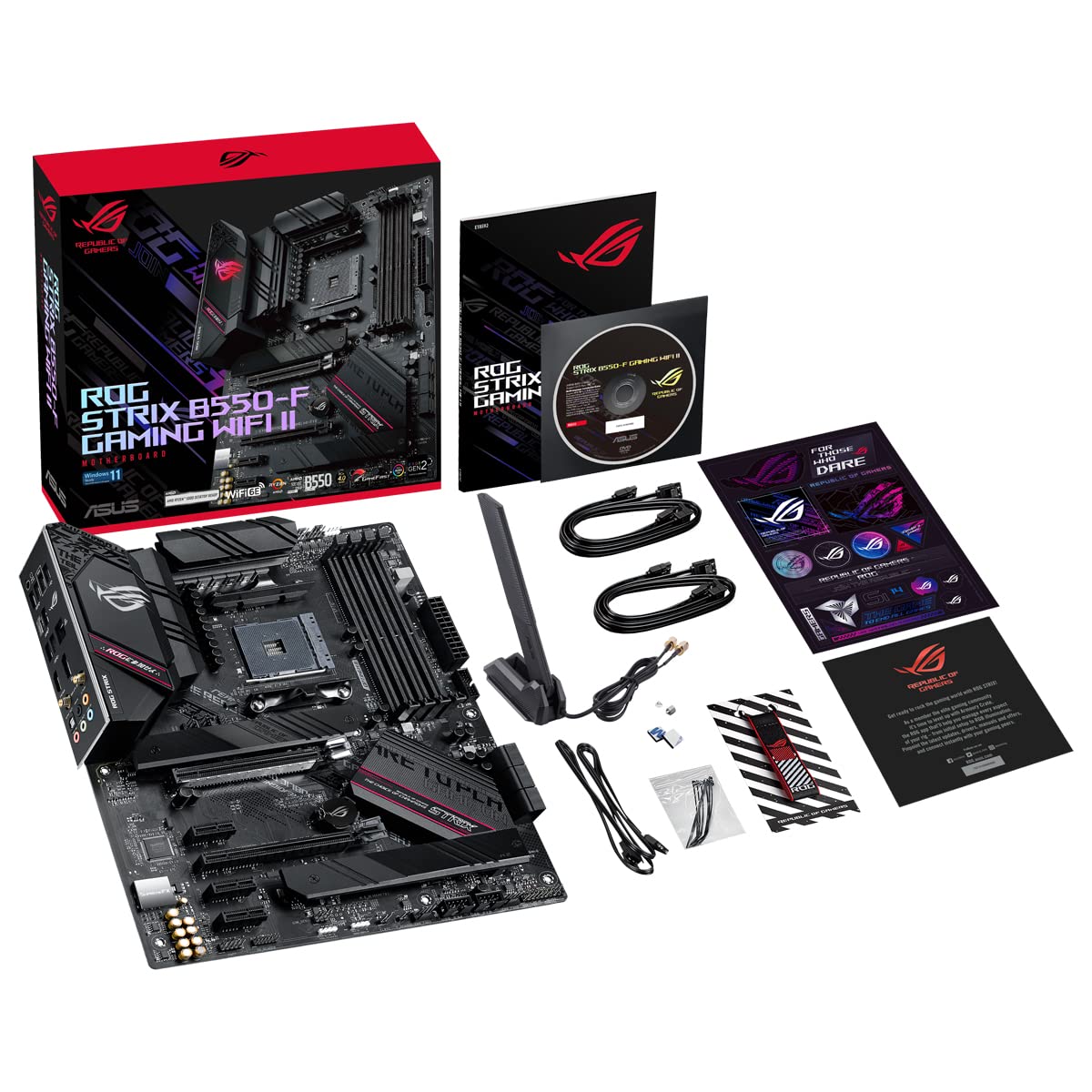 ASUS ROG STRIX B550-F GAMING WIFI II - Motherboard - ATX - Socket AM4 - AMD B550 Chipset - USB-C Gen2, USB 3.2 Gen 1