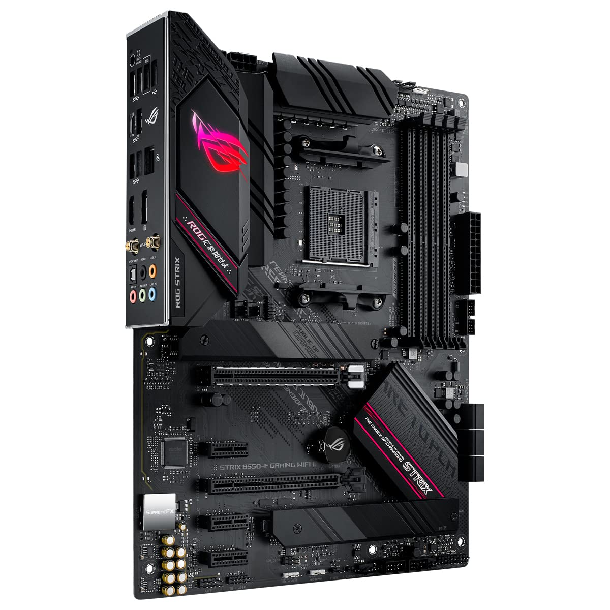 ASUS ROG STRIX B550-F GAMING WIFI II - Motherboard - ATX - Socket AM4 - AMD B550 Chipset - USB-C Gen2, USB 3.2 Gen 1