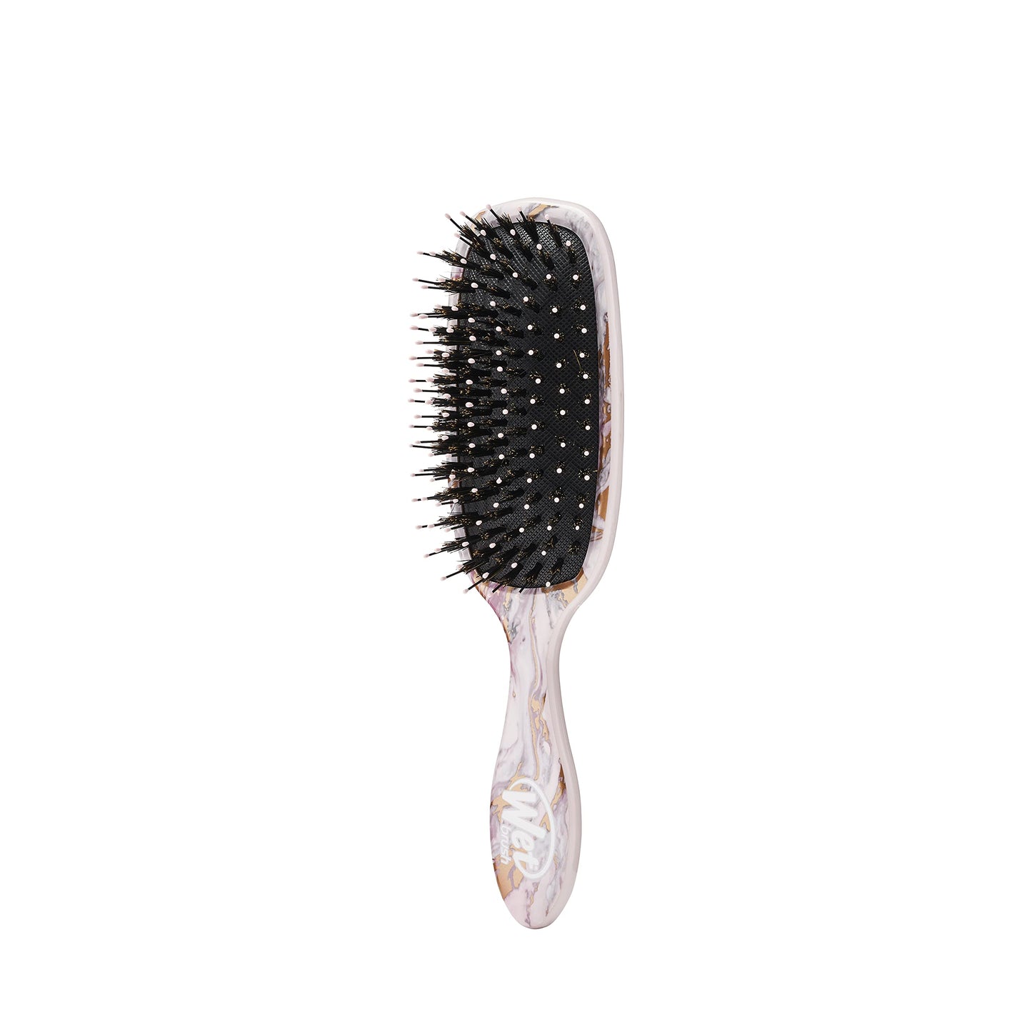 Wet Brush Shine Enhancer Paddle Brush, Marble Bronze - Hair Detangler Brush with Ultra Soft Bristles, Infused With Natural Argan Oil, Shiny Detangle & Smooth Hair, Wet or Dry, For All Hair Types