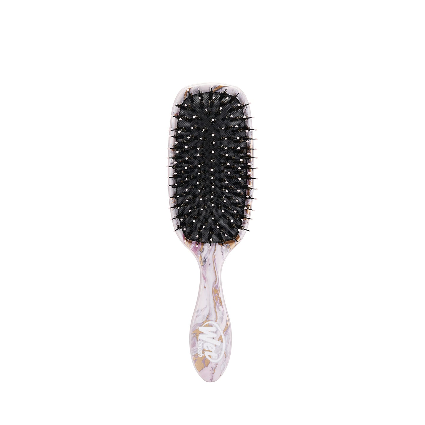 Wet Brush Shine Enhancer Paddle Brush, Marble Bronze - Hair Detangler Brush with Ultra Soft Bristles, Infused With Natural Argan Oil, Shiny Detangle & Smooth Hair, Wet or Dry, For All Hair Types