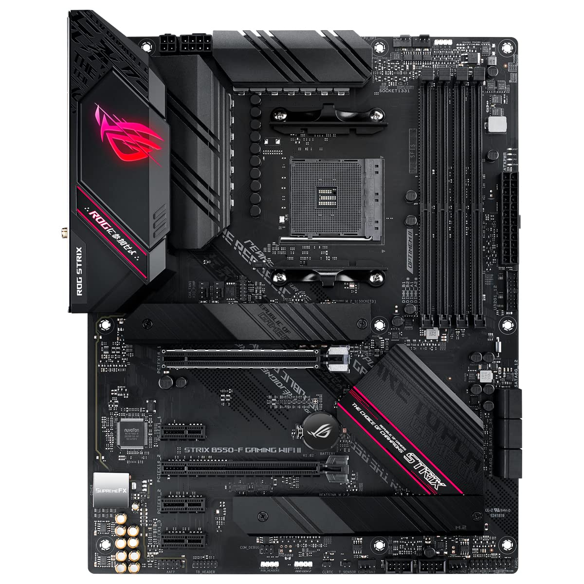 ASUS ROG STRIX B550-F GAMING WIFI II - Motherboard - ATX - Socket AM4 - AMD B550 Chipset - USB-C Gen2, USB 3.2 Gen 1