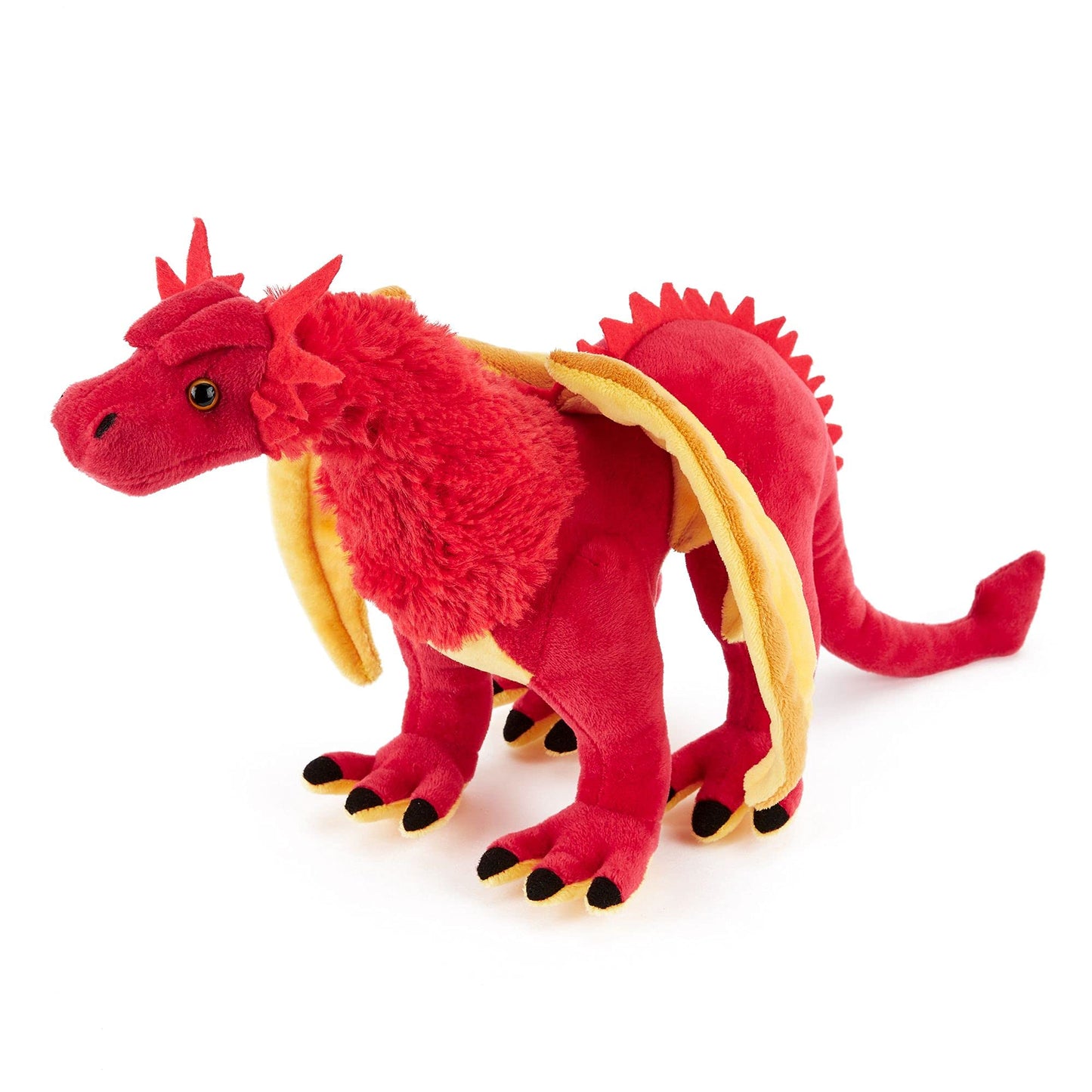 Zappi Co Childrens Stuffed Soft Cuddly Large Plush Toy Lifelike Stuffed Animal for Boys Kids (43cm Length) (Dragon Red) Dragon Red