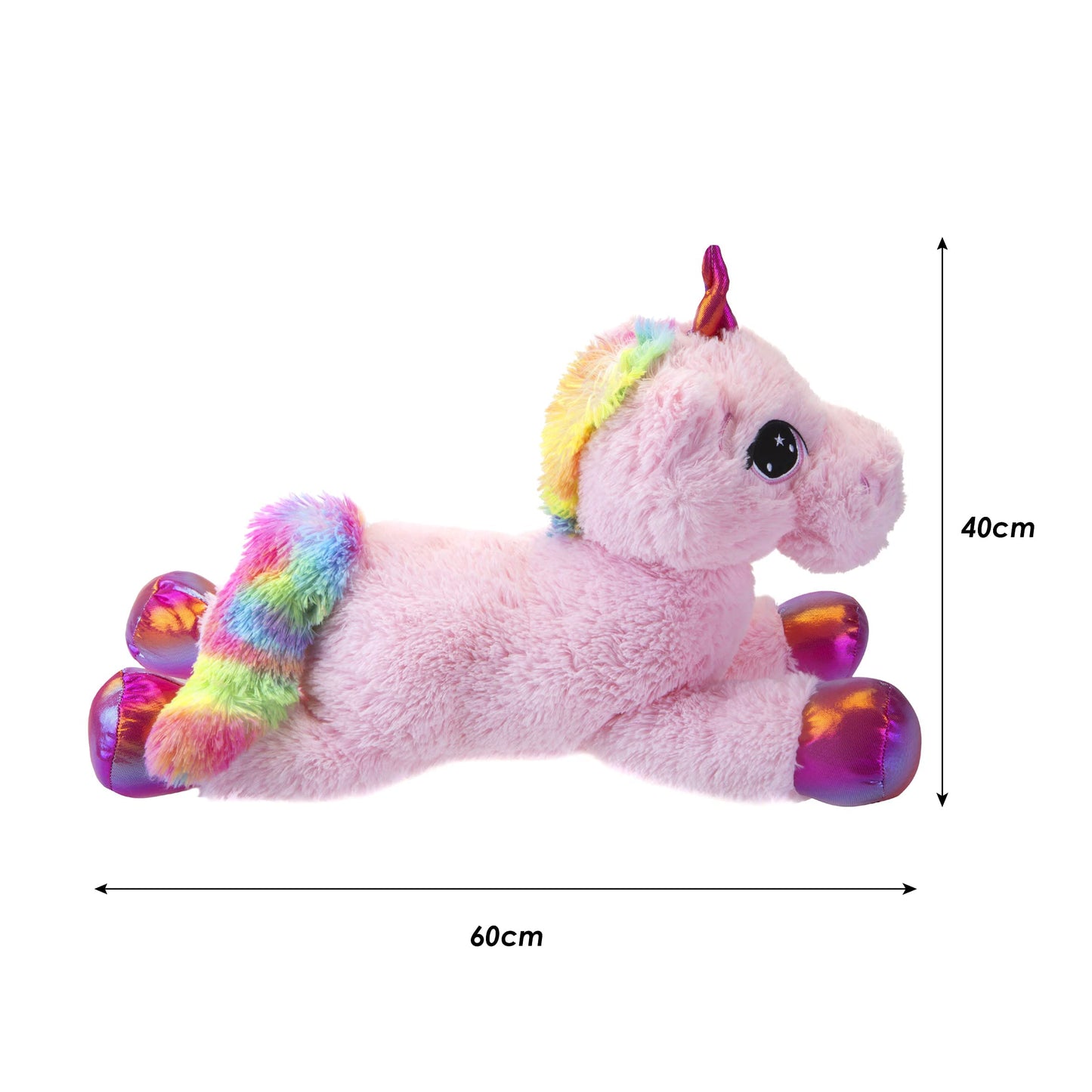 VFM - Premium Rainbow Plush Unicorn Soft Toy (60cm)