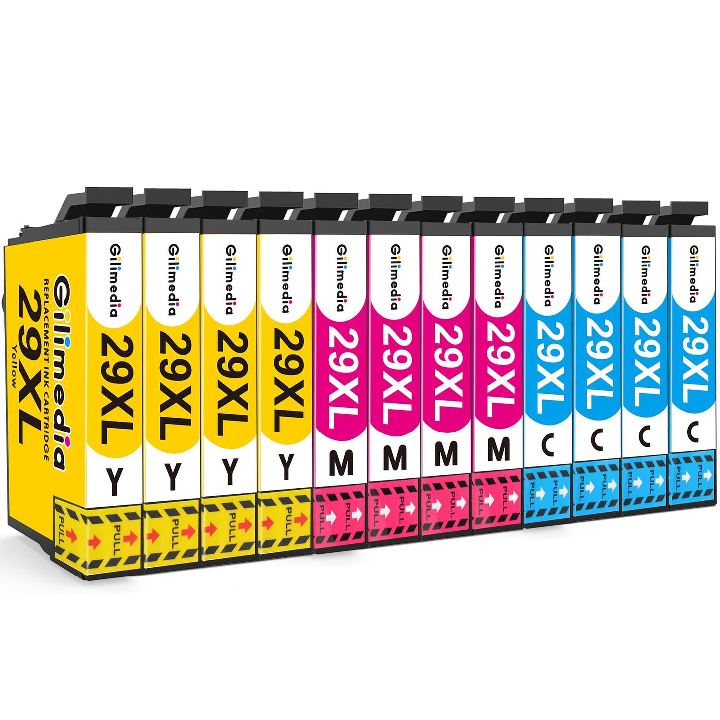 29XL Ink Cartridges for Epson 29 29XL Ink Cartridges Multipack for Epson Expression Home XP-342 XP-245 XP-235 XP-442 XP-255 XP-452 XP-352 XP-247 Printers(12 Pack,4 Cyan 4 Magenta 4 Yellow) 12C