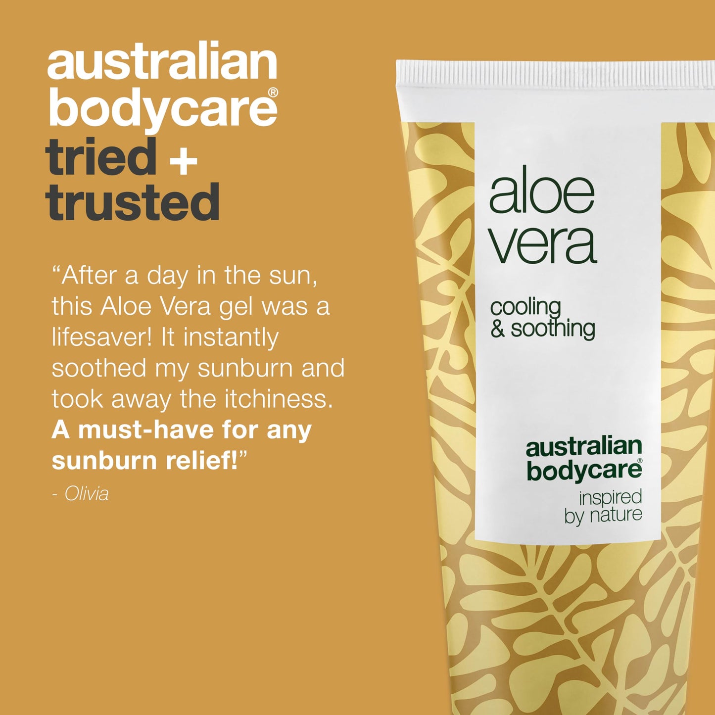 Australian Bodycare Aloe Vera Gel 100 ml | Aloe Vera After Sun Lotion | Natural Aloe Vera and Tea Tree Oil | Cooling & Moisturizing for itching, irritated skin, sunburns and scratches | 100% Vegan