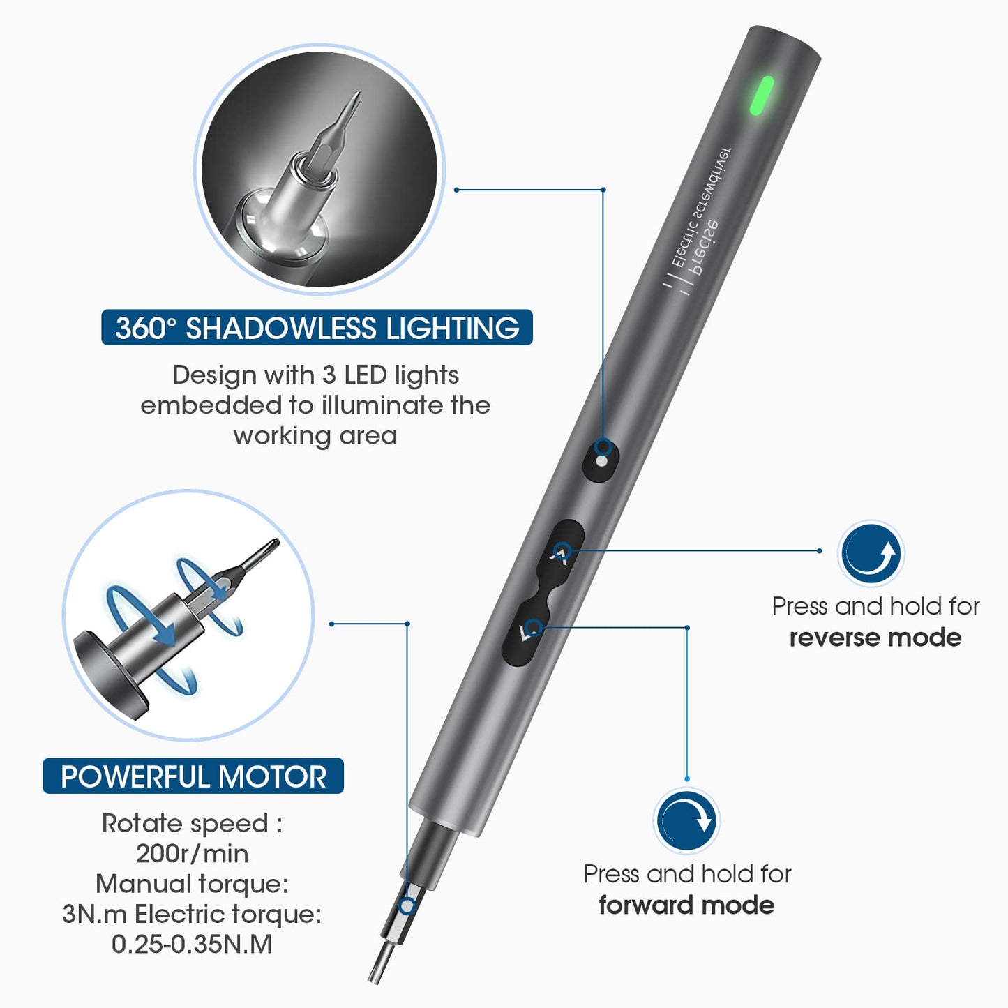 62 in 1 Precision Screwdriver Sets, Electrical Screwdriver Sets, Led Dual Mode Mini Electric Screwdriver Repair Tool Kit for iPhone, iPad, Computer, Laptop, Camera, Watch