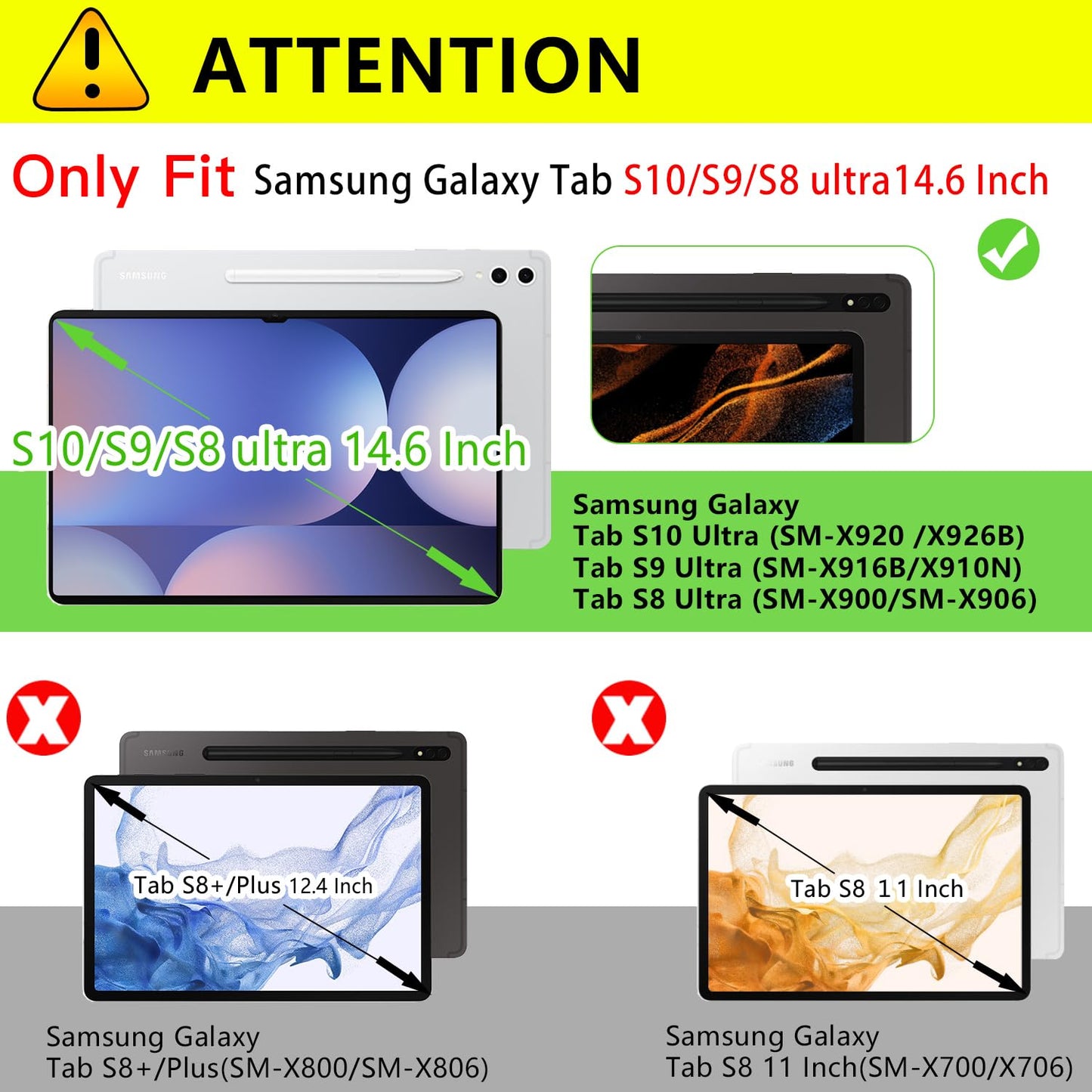 ZtotopCases 2 Pack Screen Protector for Samsung Galaxy Tab S10/S9/S8 Ultra 14.6 Inch 2024/2023/2022,High Definition Tempered Glass for Galaxy Tab S10 Ultra/S9 Ultra/S8 Ultra Galaxy S9 Ultra 14.6 Inch