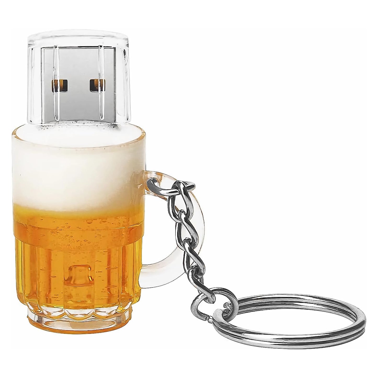 USB Flash Drive 64GB Cute Beer Mug Shaped USB Drive USB 2.0 Memory Stick Thumb Drives for External Data Storage 64GB beer mug model